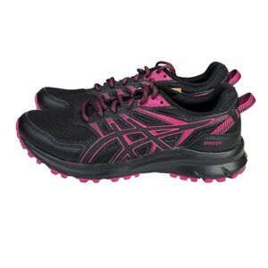 Asics Trail Scout 2 Womens 9 Black Pink Running Sneakers Athletic 1012B039 New